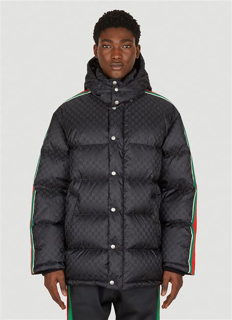 gucci rabbit logo puffer jacket|Gucci gg print jacket men's.